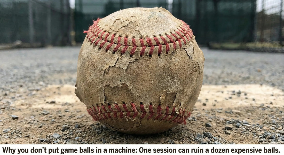 The Ultimate Guide to Pitching Machine Balls: Leather vs. Dimpled vs. Composite